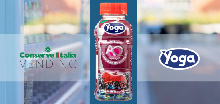 YOGA AQ MIRTILLO. Gusto e benessere in una nuova ricetta per il Vending
