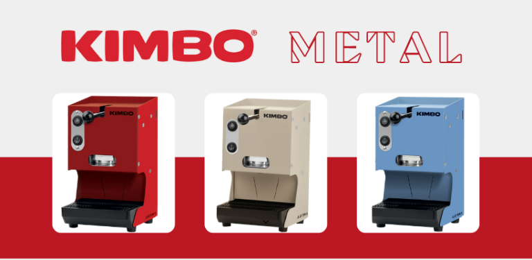 Kimbo lancia la nuova macchina a cialde Kimbo Metal per un caffè buono come al bar