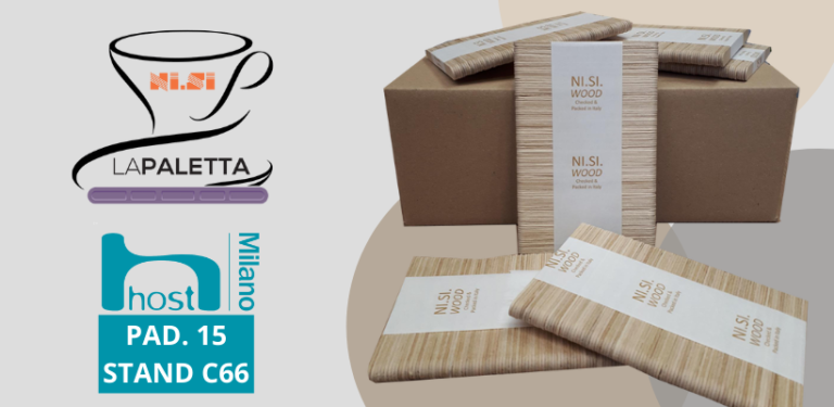 VERSO HOST 2021. Ni.si. partecipa con l’intera gamma di palette in plastica e legno