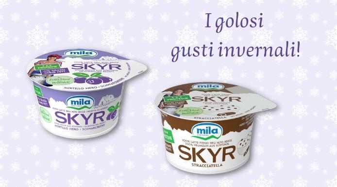 La gamma Mila SKYR nei golosi gusti invernali