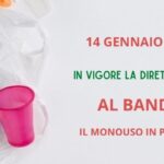 Da oggi 14 gennaio scatta il divieto per i prodotti monouso in plastica
