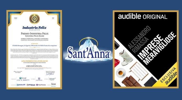 Acqua Sant’Anna: Premio Industria Felix, case story su Audible e aiuti all’Ucraina