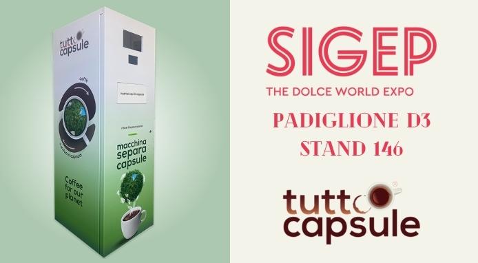TUTTOCAPSULE al SIGEP con la macchina separa capsule Twister