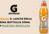 Gatorade sceglie l’Italia per il lancio della prima bottiglia 500ml in rPet
