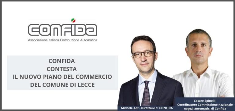 CONFIDA contesta con forza il nuovo piano del commercio del Comune di Lecce