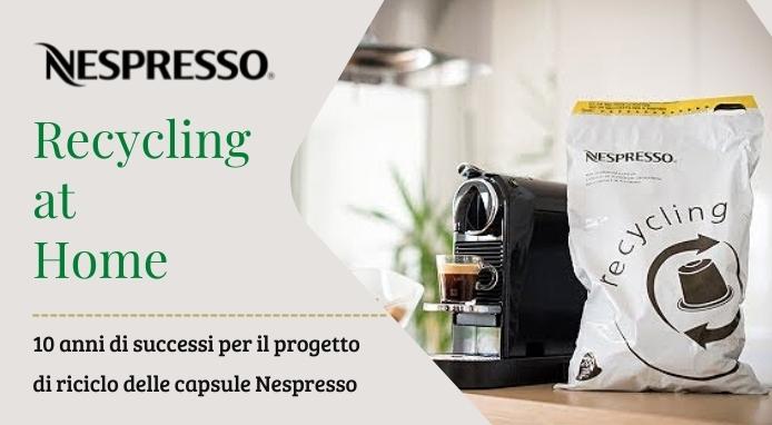 Dieci anni di Recycling at Home di Nespresso Svizzera in collaborazione con Posta