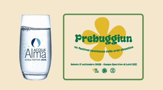 Acqua Alma partecipa all’evento Prebuggiun per sensibilizzare sulla crisi climatica