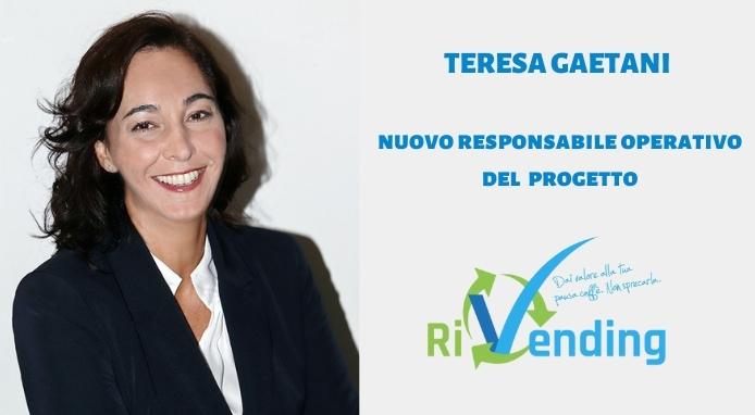 Teresa Gaetani è il nuovo responsabile operativo del progetto RiVending