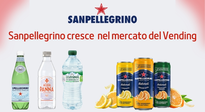 Nei primi 9 mesi dell’anno, Sanpellegrino cresce nel mercato del Vending del 22,3%