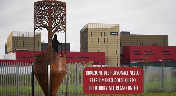 Tagli del personale nello stabilimento britannico Nescafè Dolce Gusto