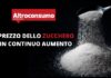 Analisi Altroconsumo: il prezzo dello zucchero a +59% in un anno