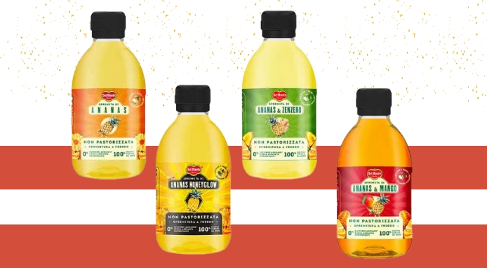 Del Monte lancia una gamma di succhi HPP a base di ananas