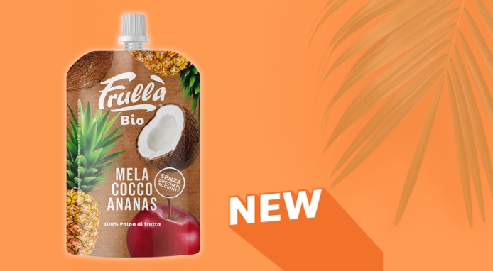 Frullà Bio e l’incontro esotico tra Cocco, Ananas e Mela