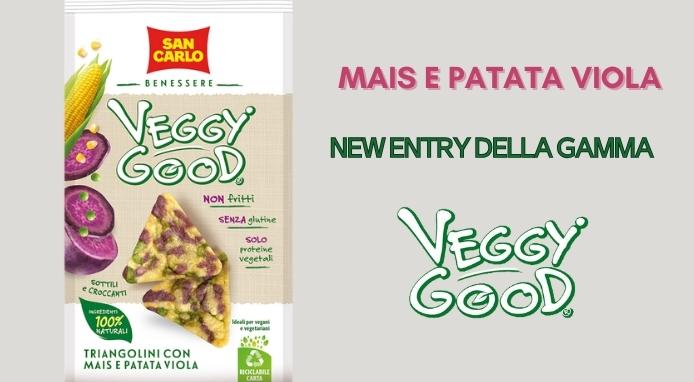 Novità San Carlo: i Triangolini Mais e Patata Viola nella gamma Veggy Good