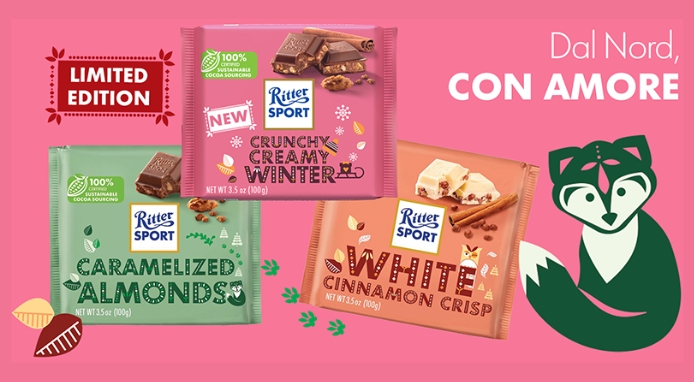 Torna la linea Ritter Sport ispirata al freddo Nord