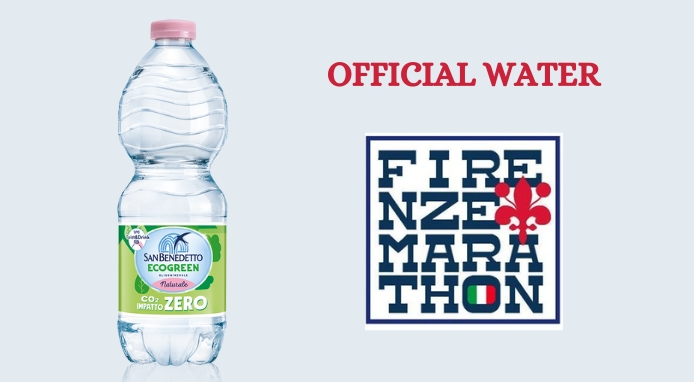 San Benedetto Ecogreen acqua ufficiale della 39° Firenze Marathon