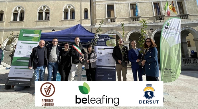 Service Vending SB e Dersut Caffè insieme per sostenere il progetto Beleafing