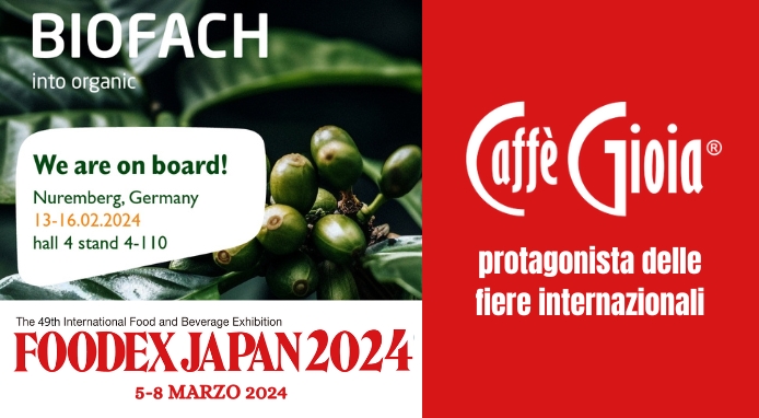 Caffè Gioia partecipa a due importanti fiere internazionali