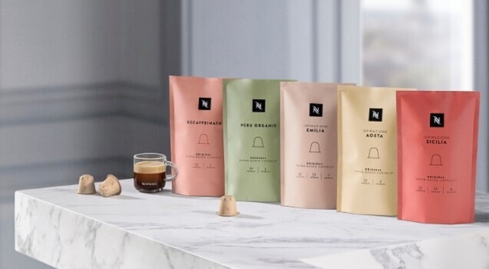 Nespresso lancia in Italia la sua prima collezione di capsule compostabili
