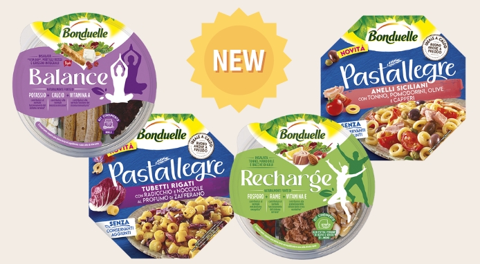 Bonduelle presenta due novità: Le Pastallegre e Le Insalatone Benessere