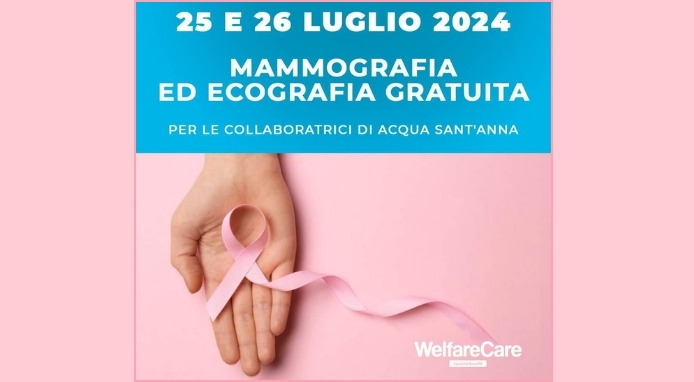 Acqua Sant’Anna e welfare care per la prevenzione del tumore al seno