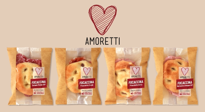 Amoretti lancia le Focaccine ready-to-eat per il fuori casa