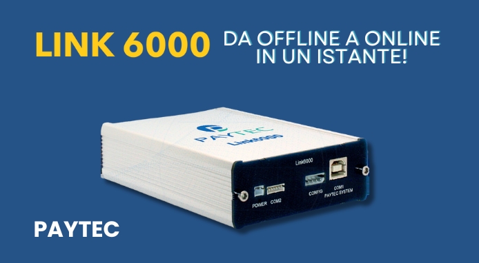 Paytec presenta Link6000: da off-line a on-line in un istante