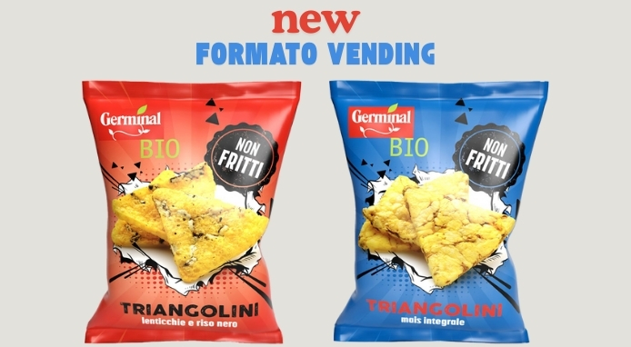 Triangolini Germinal Bio nel formato per il canale vending
