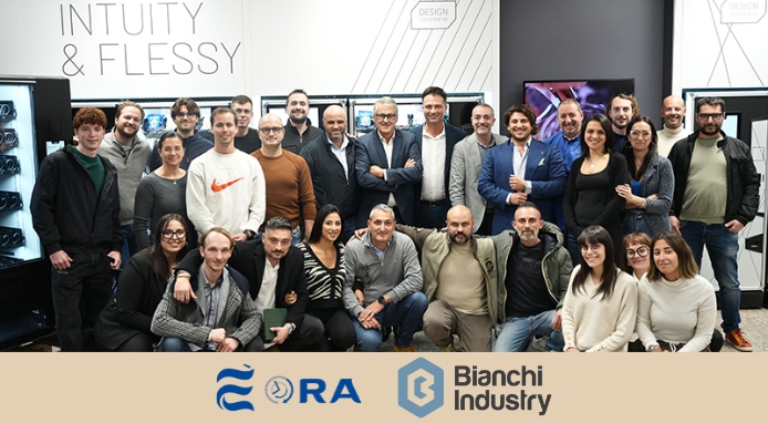 I retisti del network È Ora in visita presso la sede della Bianchi Industry