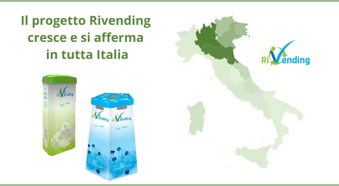 Con RiVending riciclati in un anno 76,5 milioni di bicchierini (-523 tons di Co2)
