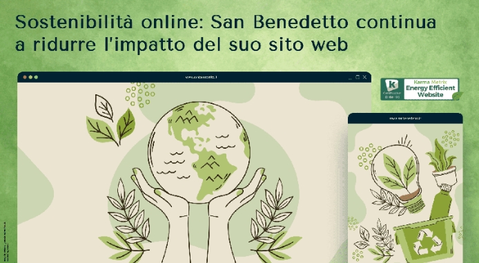 San Benedetto continua a ridurre l’impatto ambientale del proprio sito web