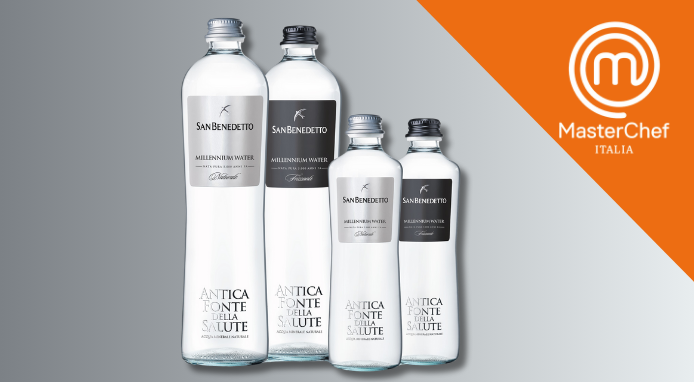 San Benedetto Millennium Water protagonista a MasterChef Italia