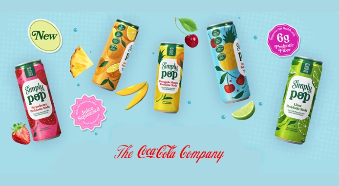 Coca-Cola lancia in USA Simply Pop: la nuova bibita prebiotica per la salute intestinale