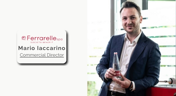 Mario Iaccarino Commercial Director di Ferrarelle: crescita nel mercato delle acque minerali