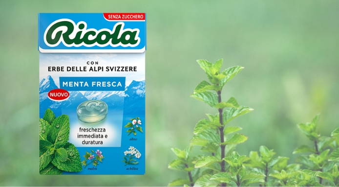 Dall’esperienza Ricola la nuova caramella Ricola Menta Fresca