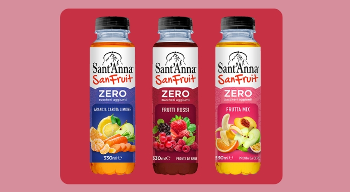 Acqua Sant’Anna presenta la linea Sanfruit, un nuovo modo di gustare la frutta