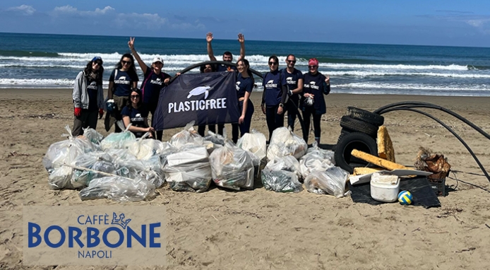 Caffè Borbone rinnova la partnership con Plastic Free Odv Onlus