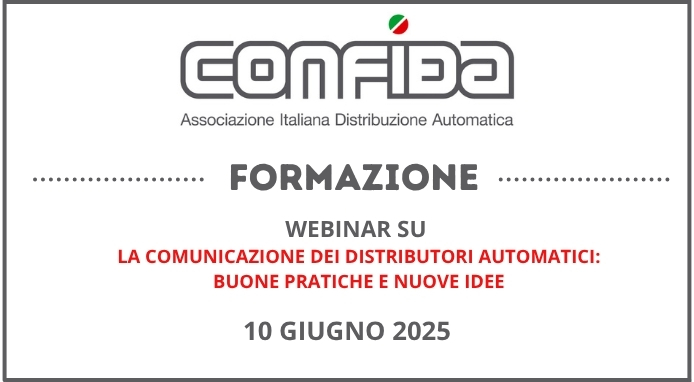 Formazione CONFIDA: webinar su “La Comunicazione dei Distributori Automatici”