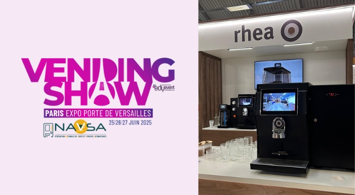 Rheavendors France al Vending Show di Parigi con una nuova idea di Coffee Break