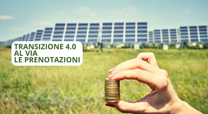 Transizione 4.0: aperte le prenotazioni per il credito d’imposta