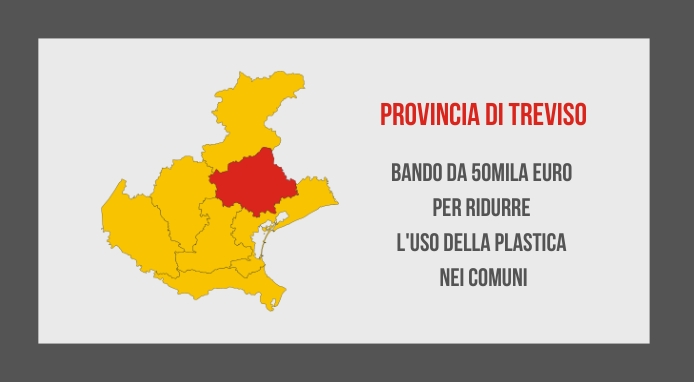 Provincia di Treviso: 50mila euro per ridurre l’uso della plastica nei Comuni
