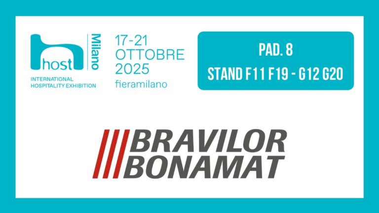 Bravilor a Host 2025 con le ultime creazioni della gamma e tante novità