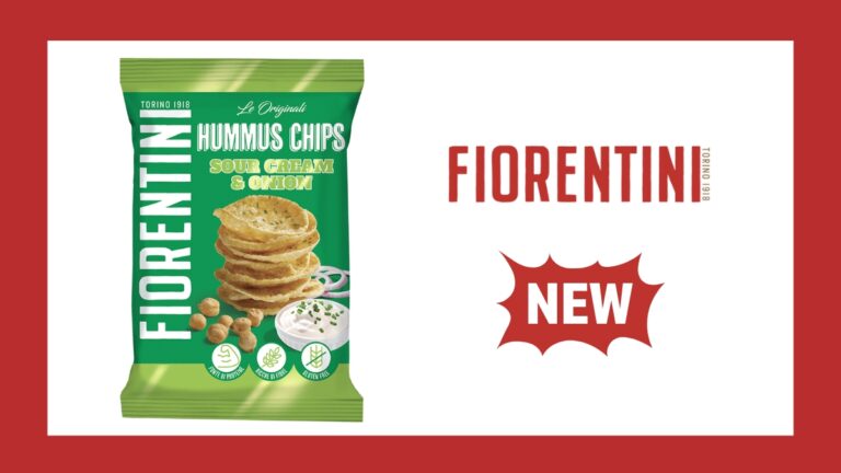 Fiorentini lancia nel Vending le nuove Hummus Chips di ceci Sour Cream & Onion