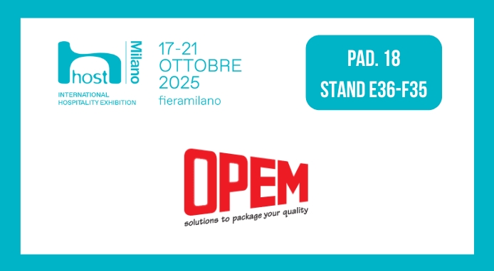 OPEM presenta a Host le nuove soluzioni per il confezionamento del caffè
