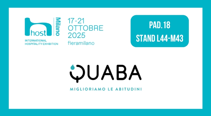 QUABA a Host 2025: novità per casa, uffici, Horeca e Vending