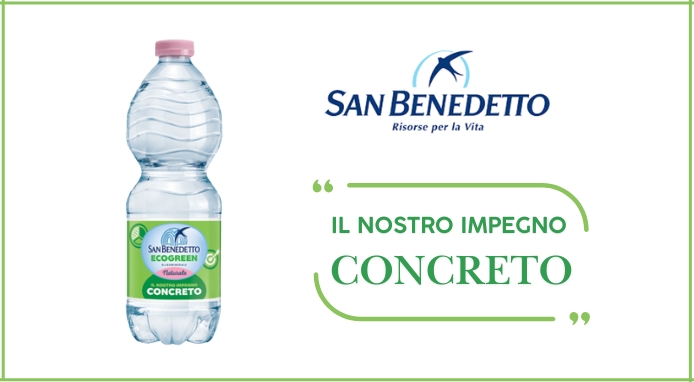 San Benedetto EcoGreen introduce il nuovo claim “Il Nostro Impegno Concreto”