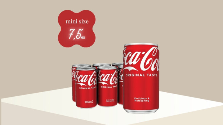 Mini lattine Coca-Cola nei convenience store USA: “piccolo prezzo, poche calorie”