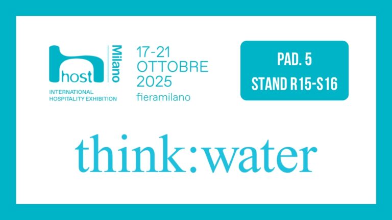 Think:water porta a Host 2025 tre innovazioni per il trattamento dell’acqua