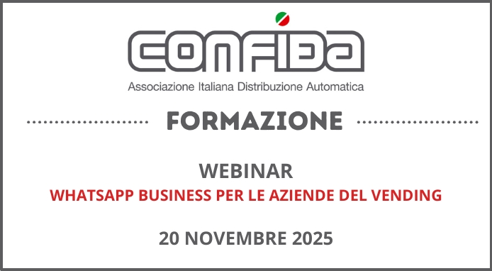 Formazione CONFIDA: webinar “WhatsApp Business per le aziende del vending”