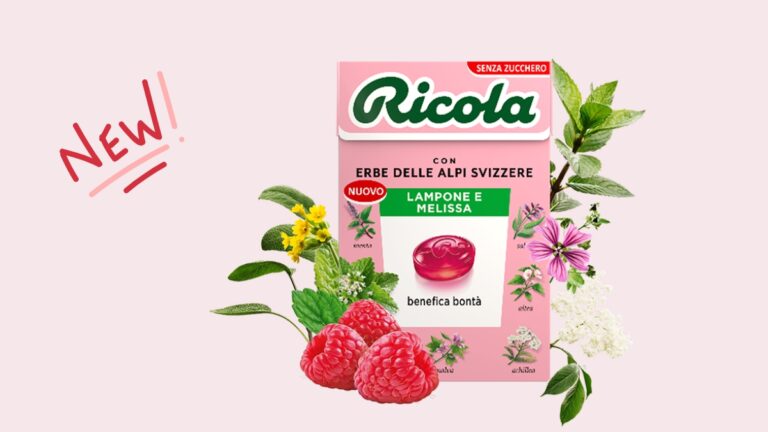 Dall’esperienza di casa Ricola il nuovo gusto Lampone e Melissa